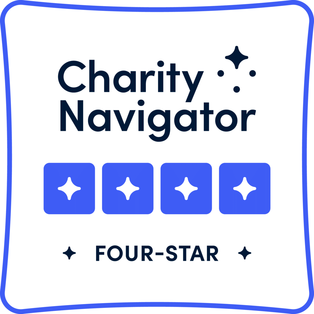Four-Star Charity navigator badge