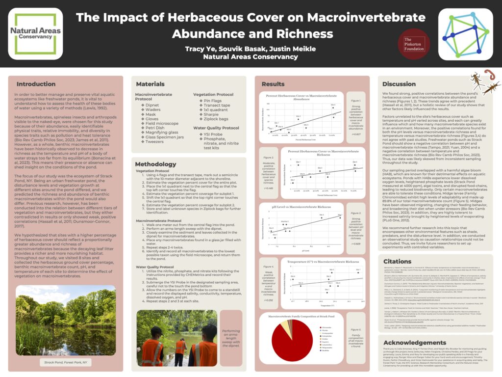 The Impact of Herbaceous Cover on Macroinvertebrate Abundance and Richness